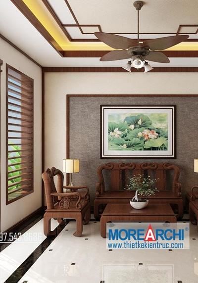 Mẫu rèm gỗ tại biệt thự gỗ việt hiện đại - Anh Hùng