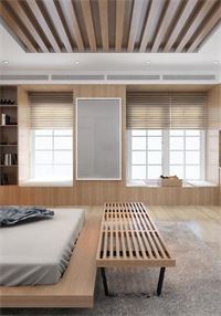 Mẫu rèm gỗ biệt thự tân cổ điển nhà Anh Trường - Quận 11