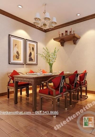 Thiết kế chung cư Gỗ Việt ấm cúng tại Golden Palace - Nhà Anh Nhiên