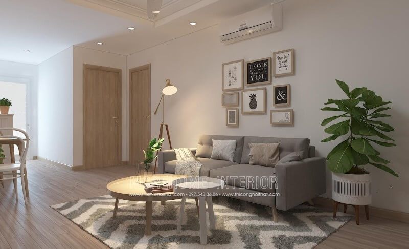 Ghế sofa hiện đại bọc nỉ đơn giản là lựa chọn thích hợp cho các phòng khách chung cư nhỏ, mang lại sự tiện nghi cho người sử dụng.